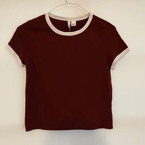 H&M Maroon T-Shirt